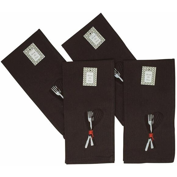 Set of 4 Placemats and Napkins Simply Southern Set What I'm Fixin Red Fork Spoon - Picture 5 of 5